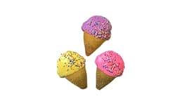 Pawsitively Gourmet Mini Ice Cream Cone Dog Cookie Assorted Colors